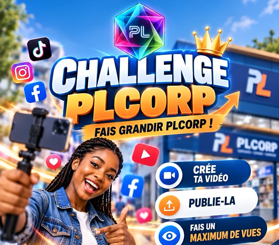 Challenge PLCORP : crée ta vidéo, publie-la, fais un maximum de vues